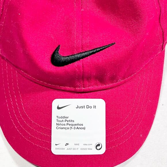 Nike Dri-Fit Hat Cap University Red Just Do it For Toddler Size 1-3 Year Old New - Picture 5 of 5